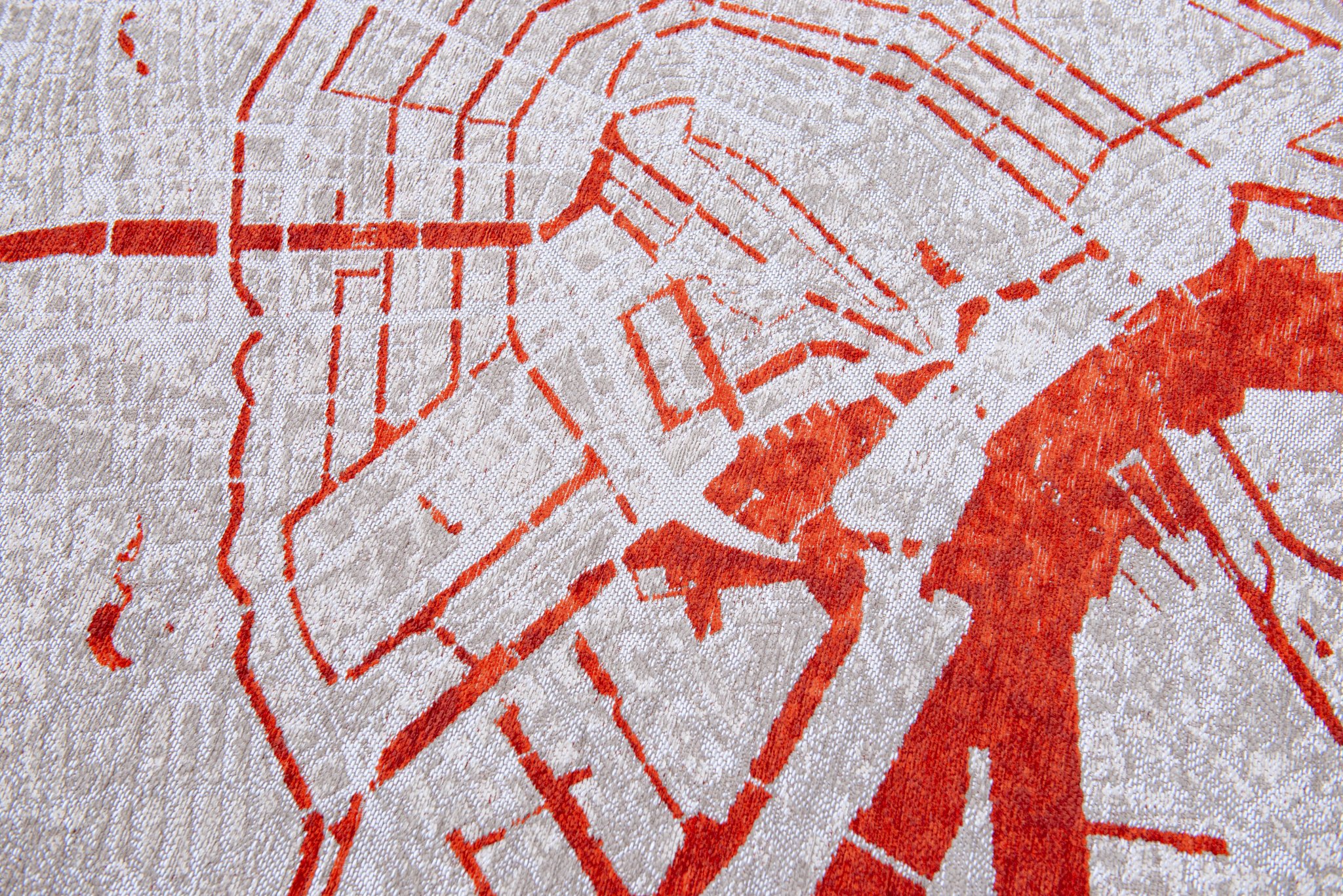 Oyster White rond tapijt | Maat: 280 × 390 cm