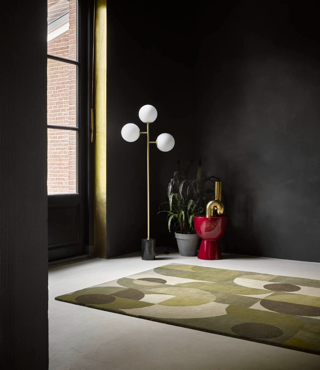 Tapis Decor Cosmo tons de vert | Taille: 140 × 200 cm
