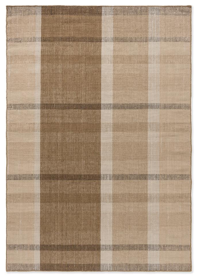 Zona cashew blokstreep outdoor tapijt | Maat: 200 × 280 cm