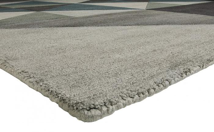 Tapis Triangles multicolore tufté main | Taille: 250 × 300 cm