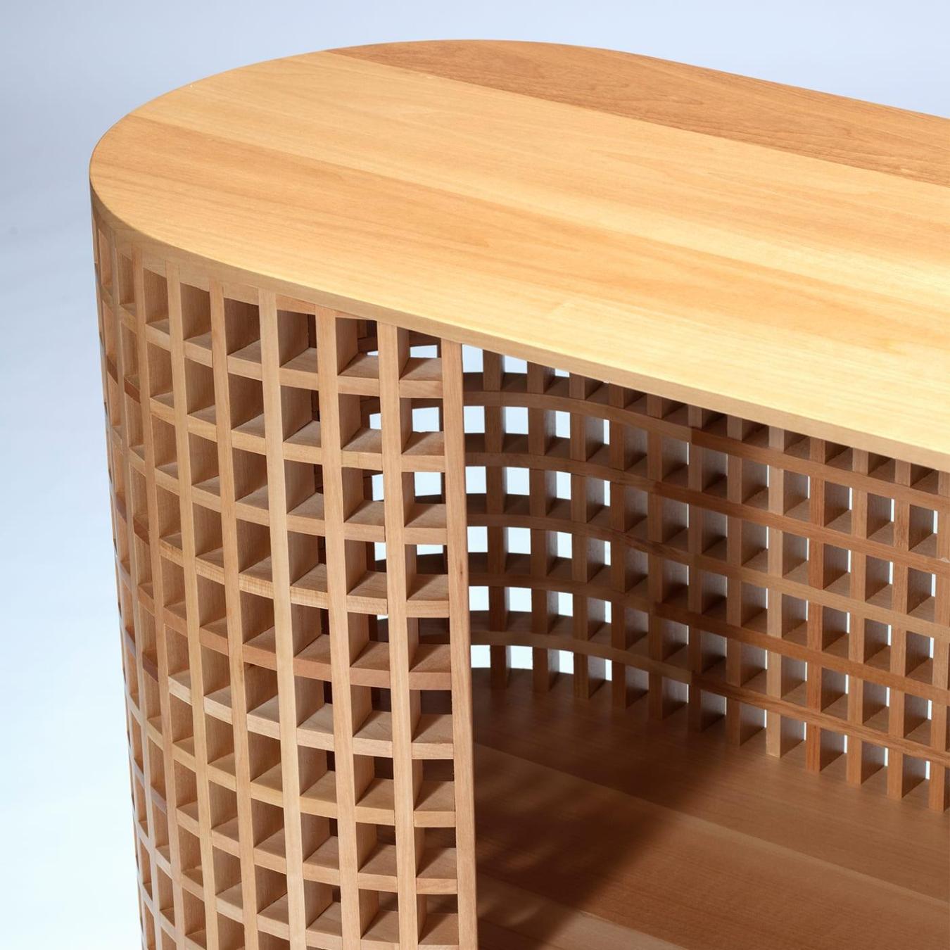 Gestructureerde houten kast