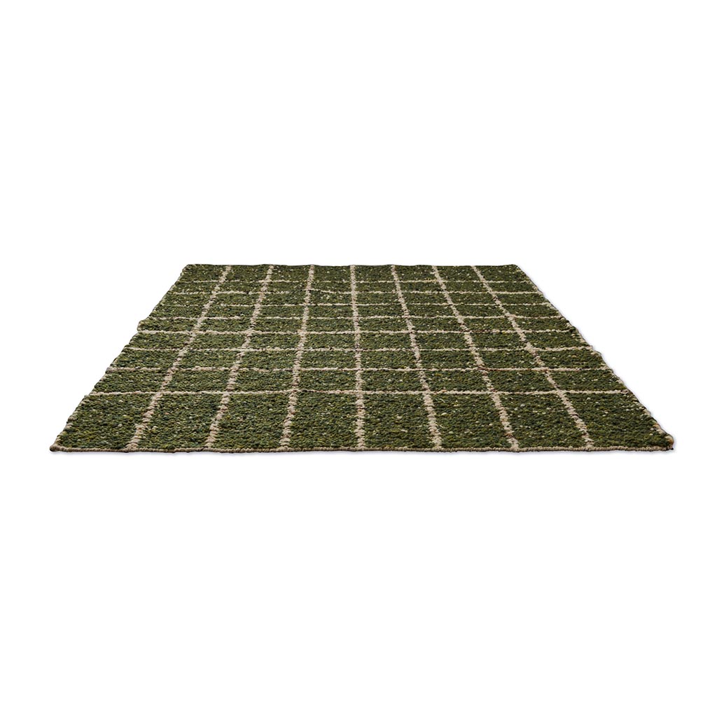 Craft Jack jagergroen ambachtelijk vloerkleed | Maat: 200 × 280 cm