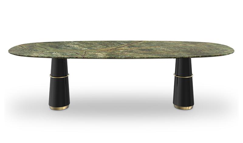 Marmeren eettafel