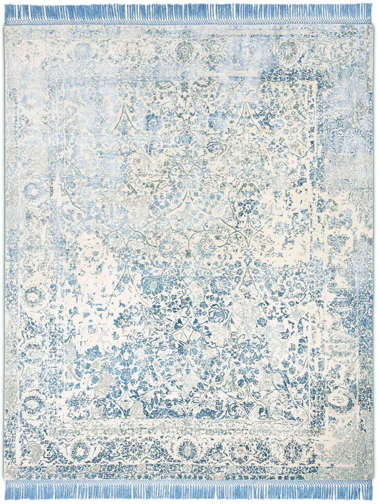 Light Blue luxe vloerkleed