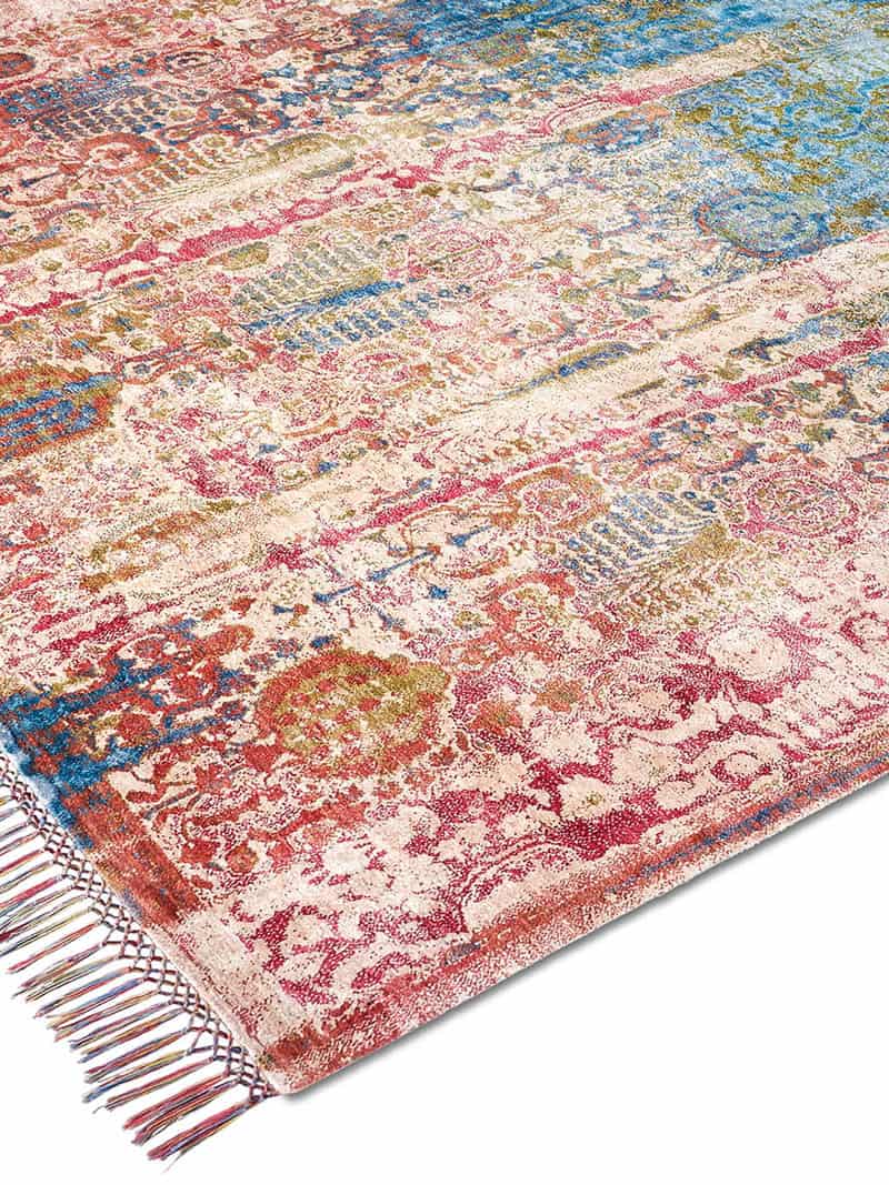 Tapis de luxe noué à la main Woods Strawberry