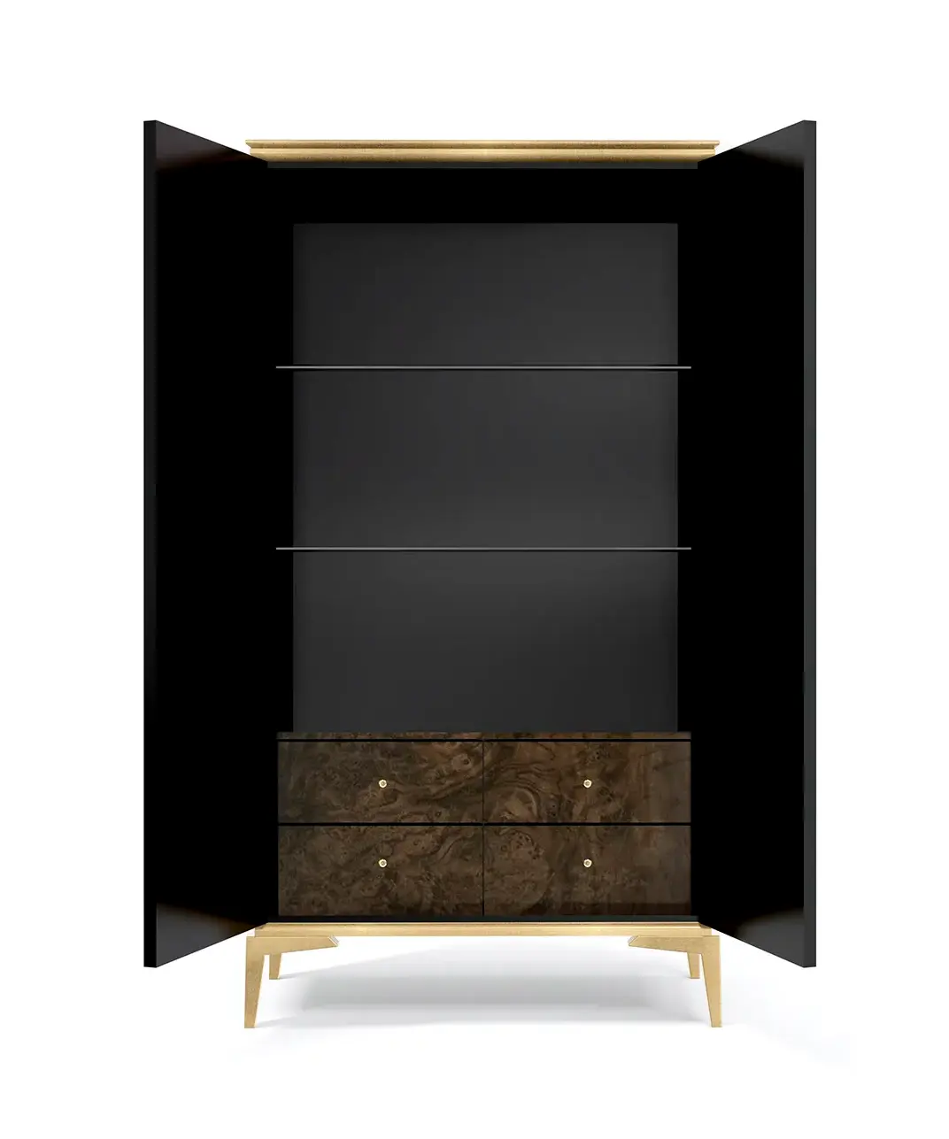 Armoire Nirvana en ronce de noyer