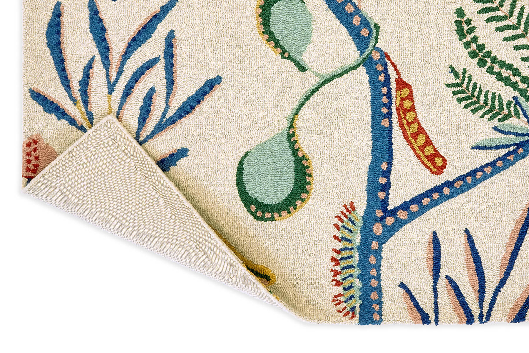 Tapis Jackfruit chai/sauge | Taille: 120 × 180 cm