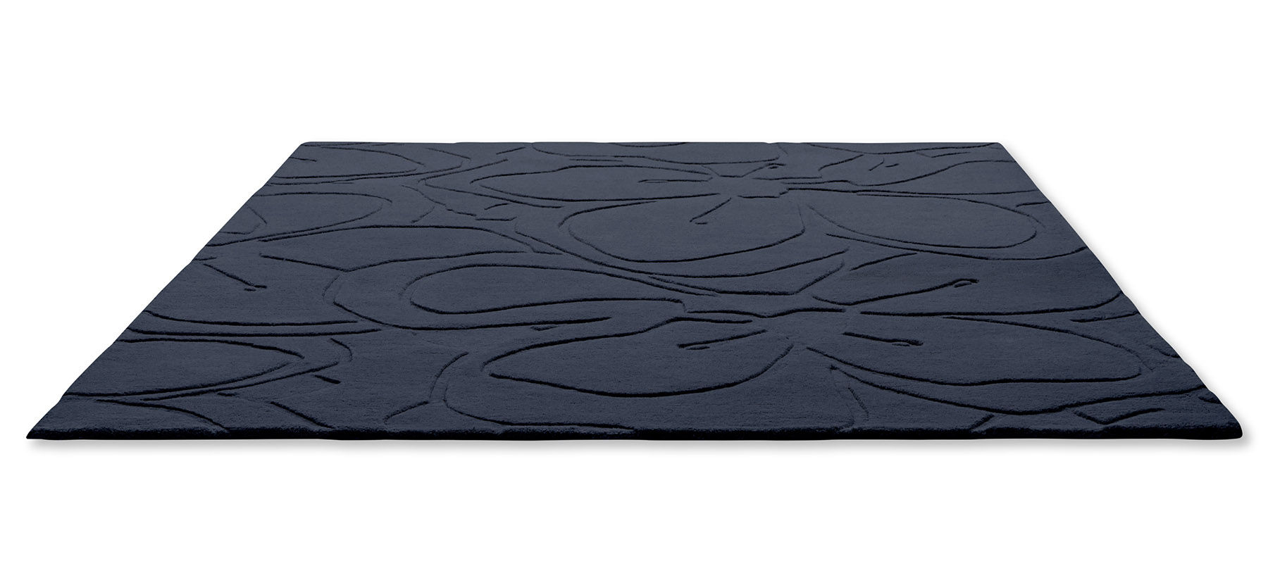 Tapis Romantic Magnolia bleu | Taille: 140 × 200 cm