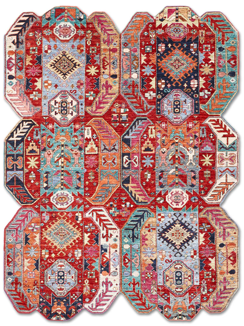 Tapis de luxe fait main Multishape