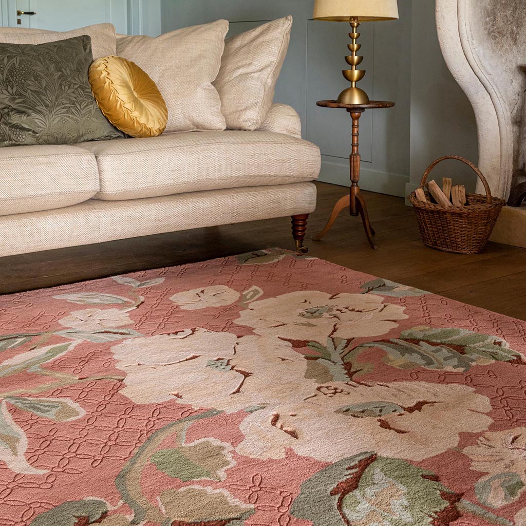 Aylworth Trail terracotta oranje tapijt | Maat: 200 × 280 cm