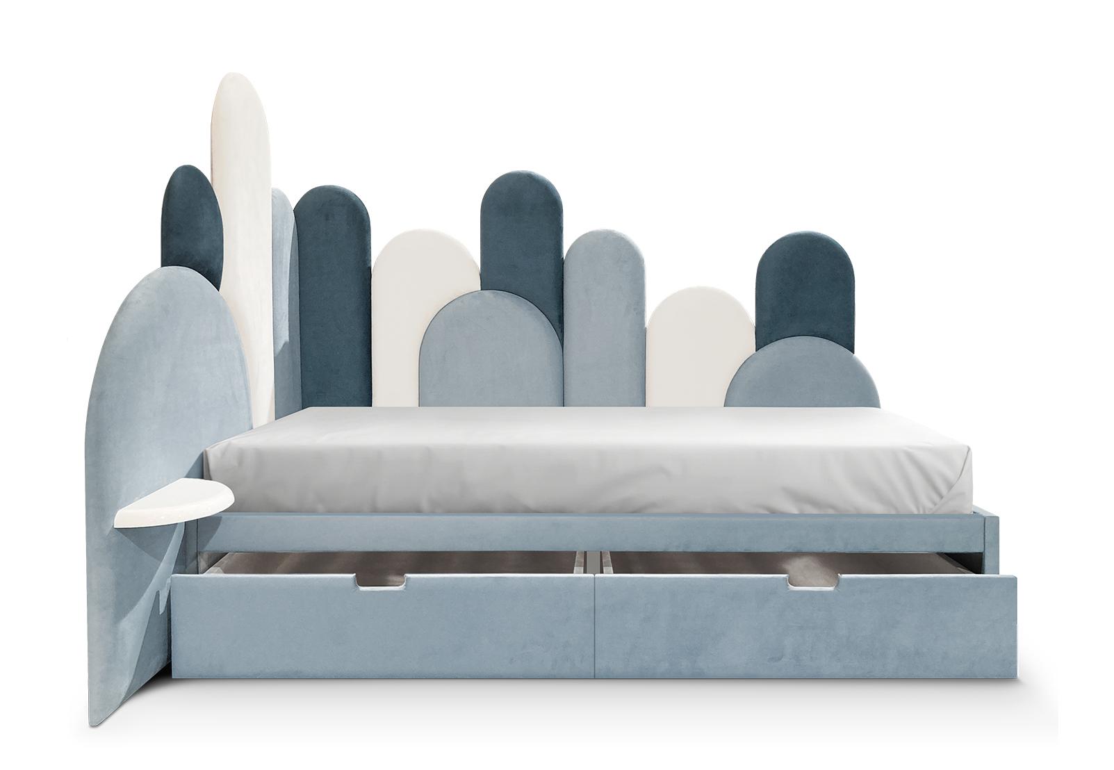 Gezellige haven hoek bed | Configuratie: 1 lade | Matrasmaat: 90 × 190 cm