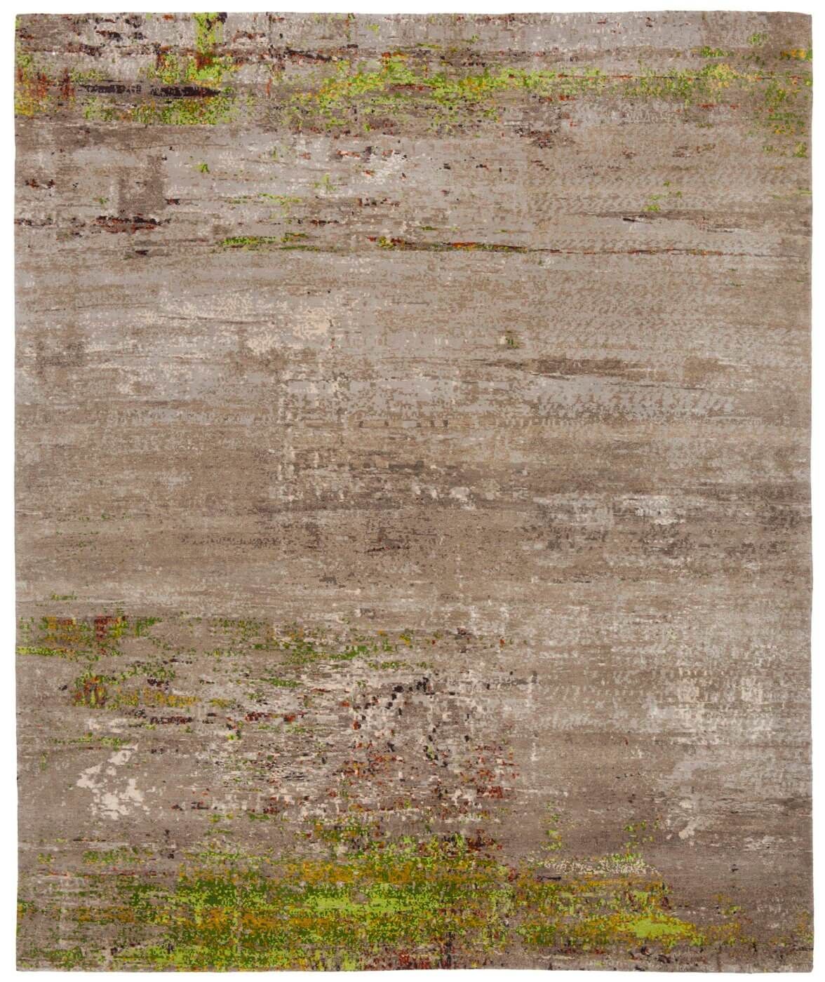 Tapis Artwork 19 multicolore vert