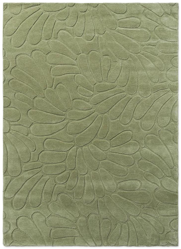 Tapis Coleby Petals vert haie | Taille: 250 × 350 cm