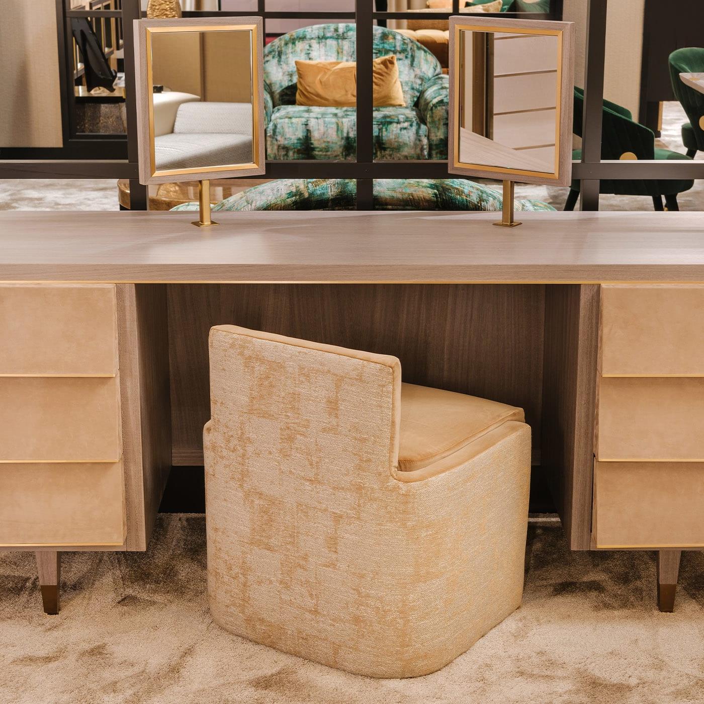 Coiffeuse fabriquée en Italie Hancock | Couleur: Beige