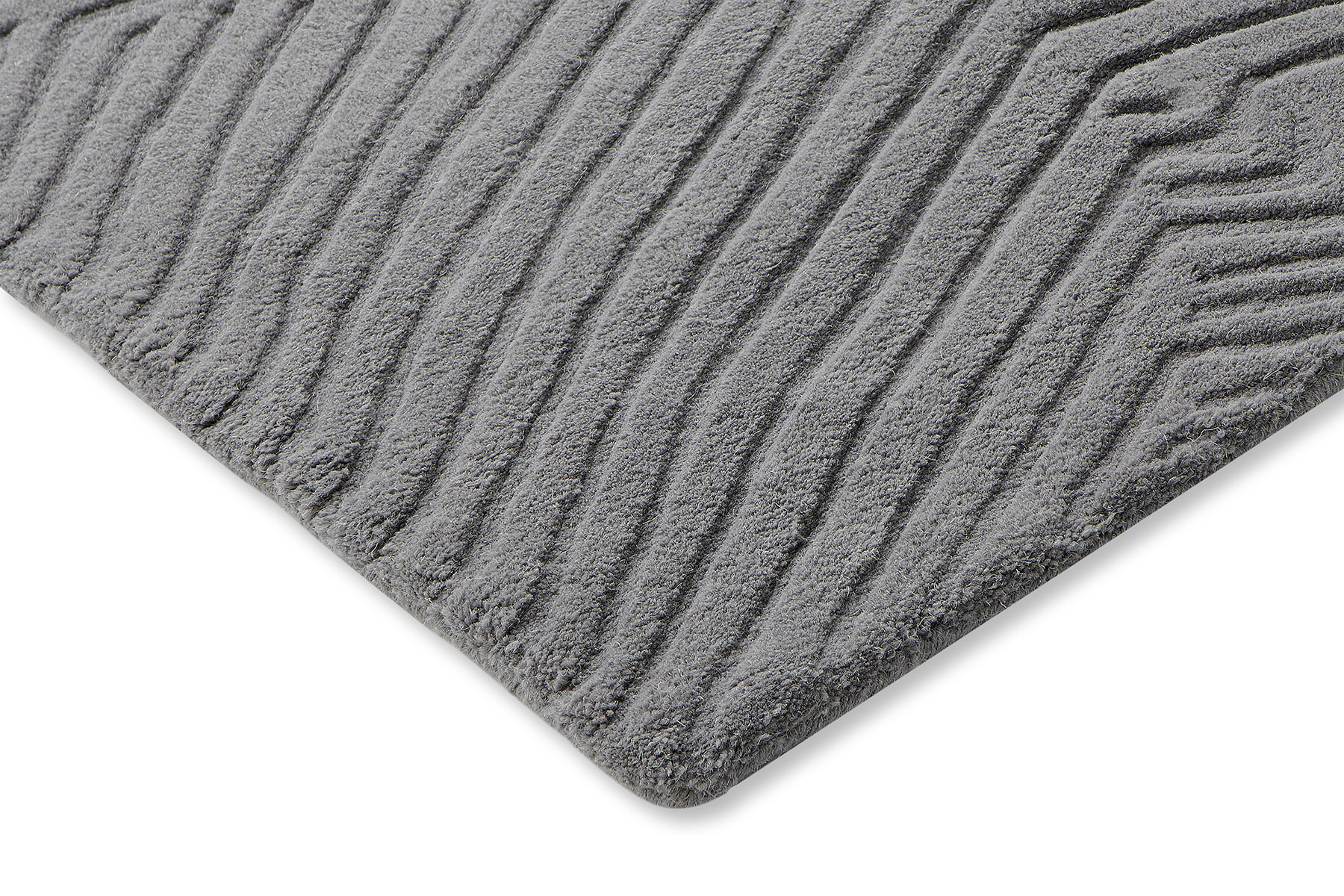 Tapis Folia gris froid