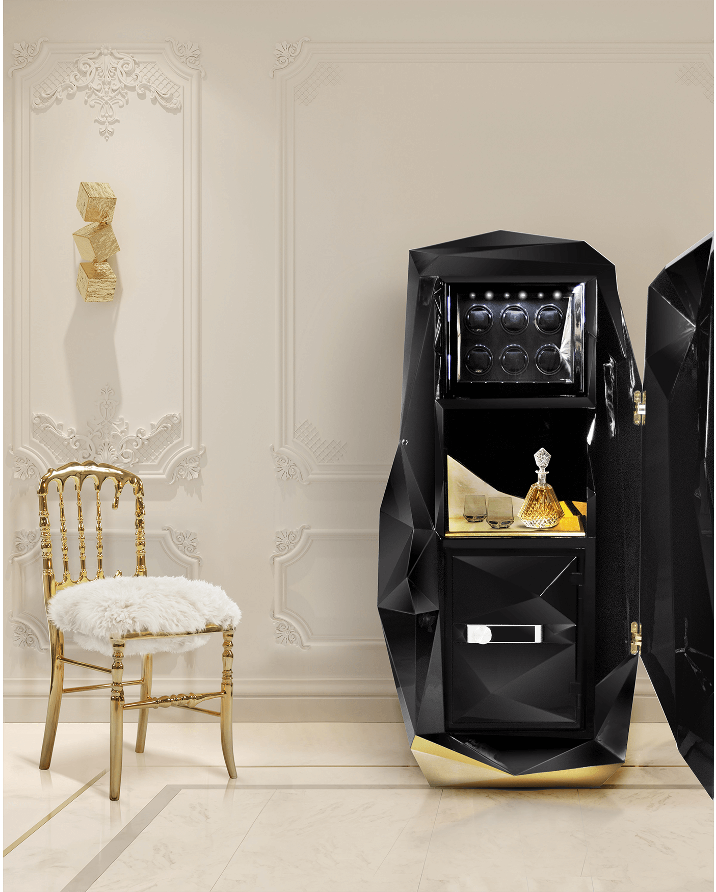 Coffre-fort Prism noir Elite