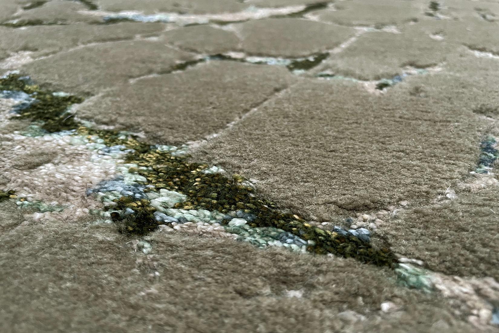 Kintsugi putty grijs vloerkleed | Maat: 300 × 400 cm