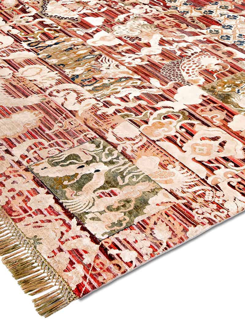 Tapis de luxe noué à la main Dragon