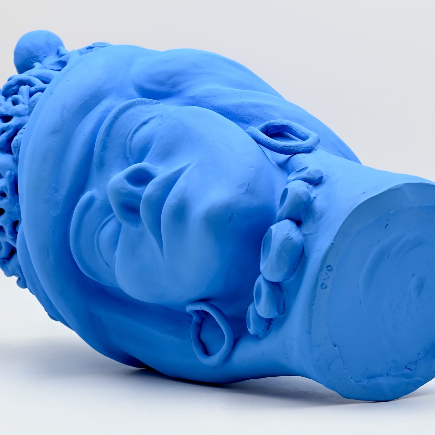 Sculpture artisanale bleu clair Moorkop