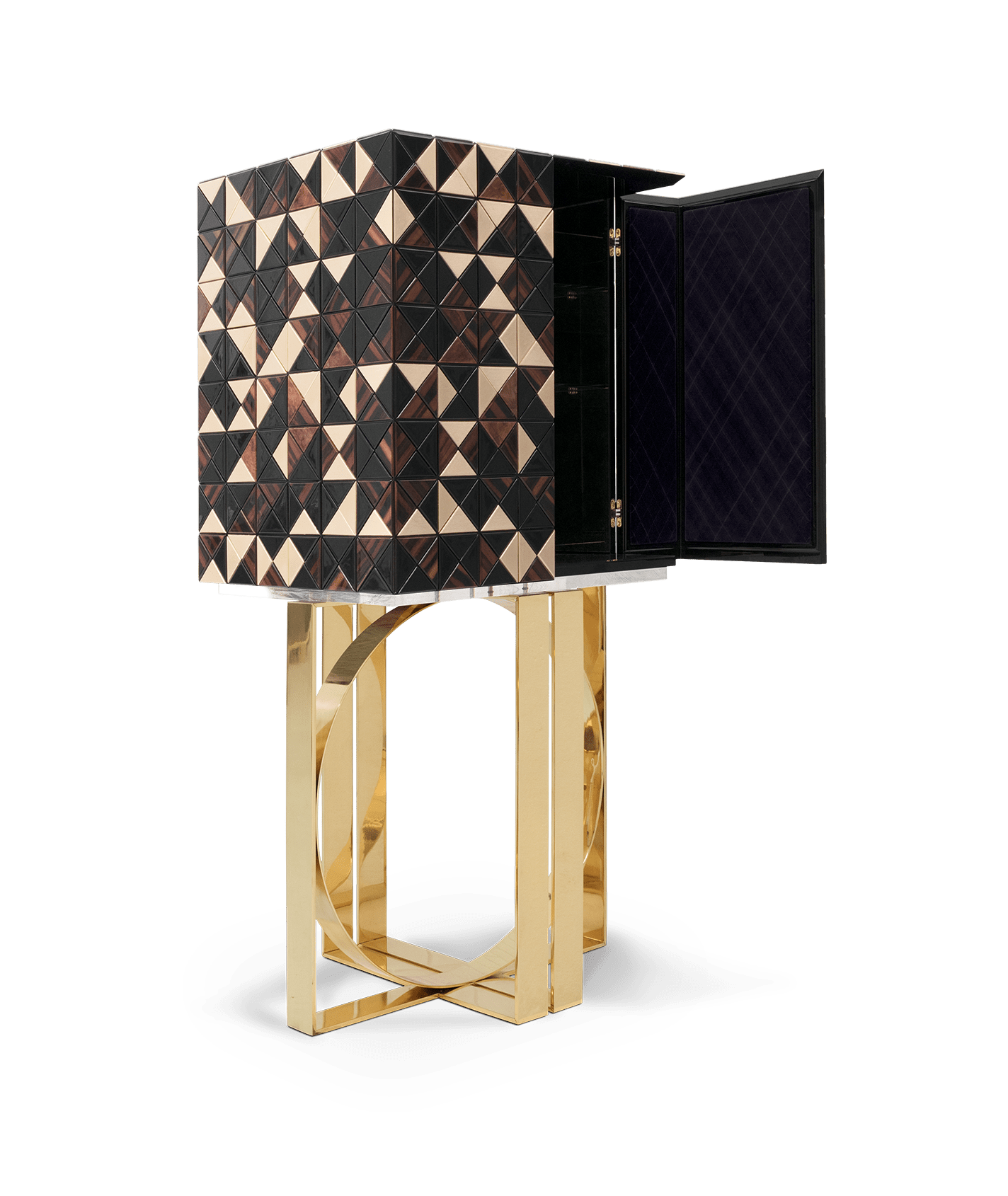 Mosaic walnoot kast
