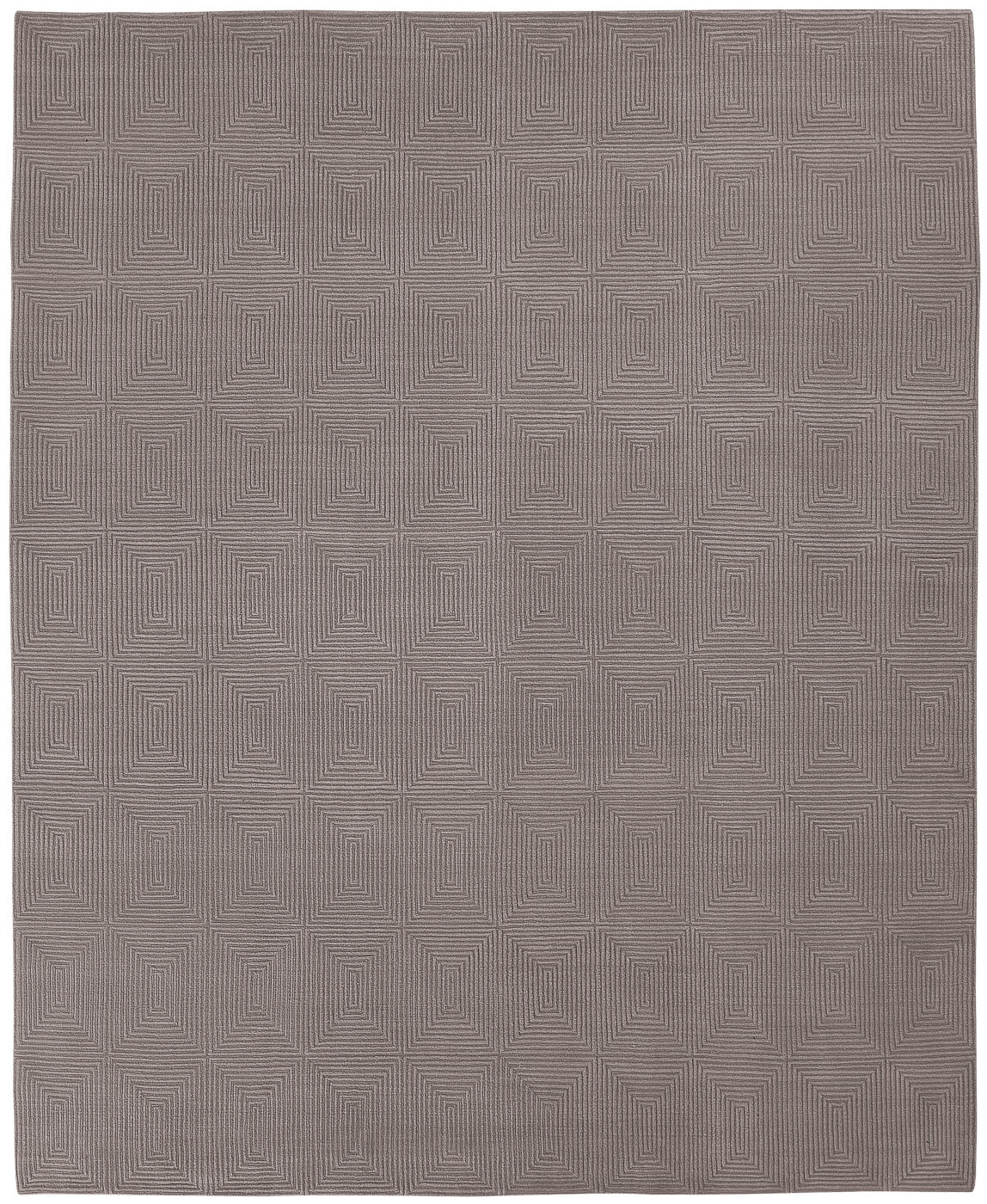 Tapis Deep Square gris | Taille: 200 × 300 cm