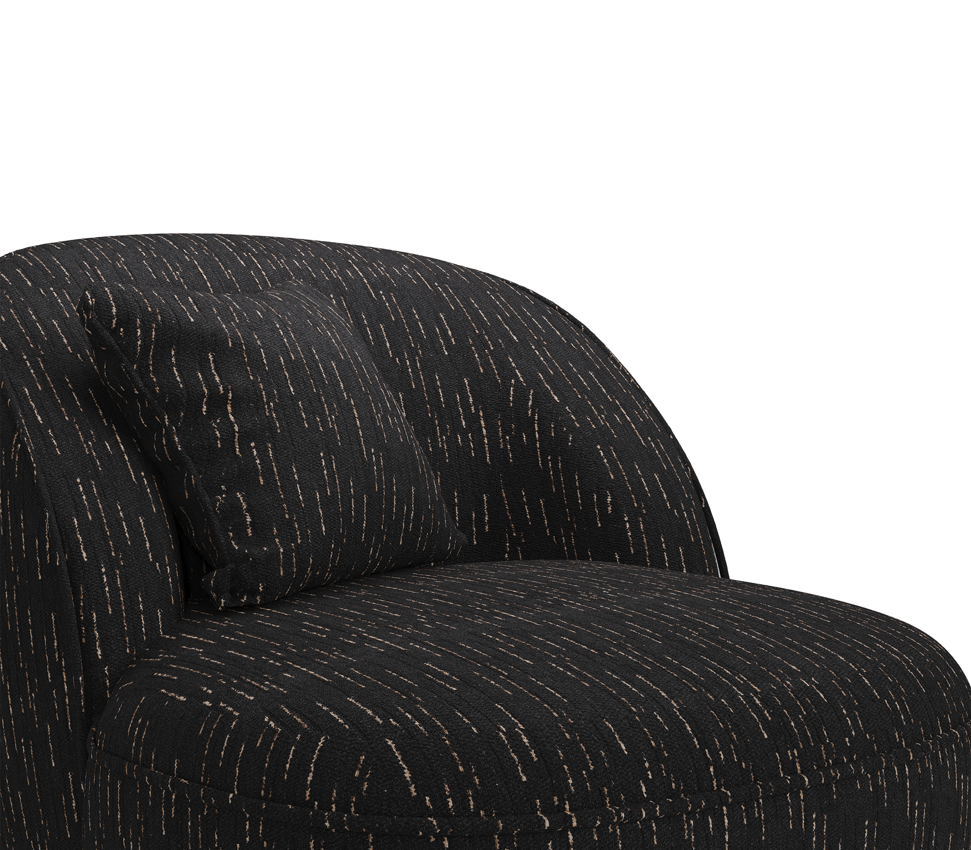 Fauteuil noir Angora II