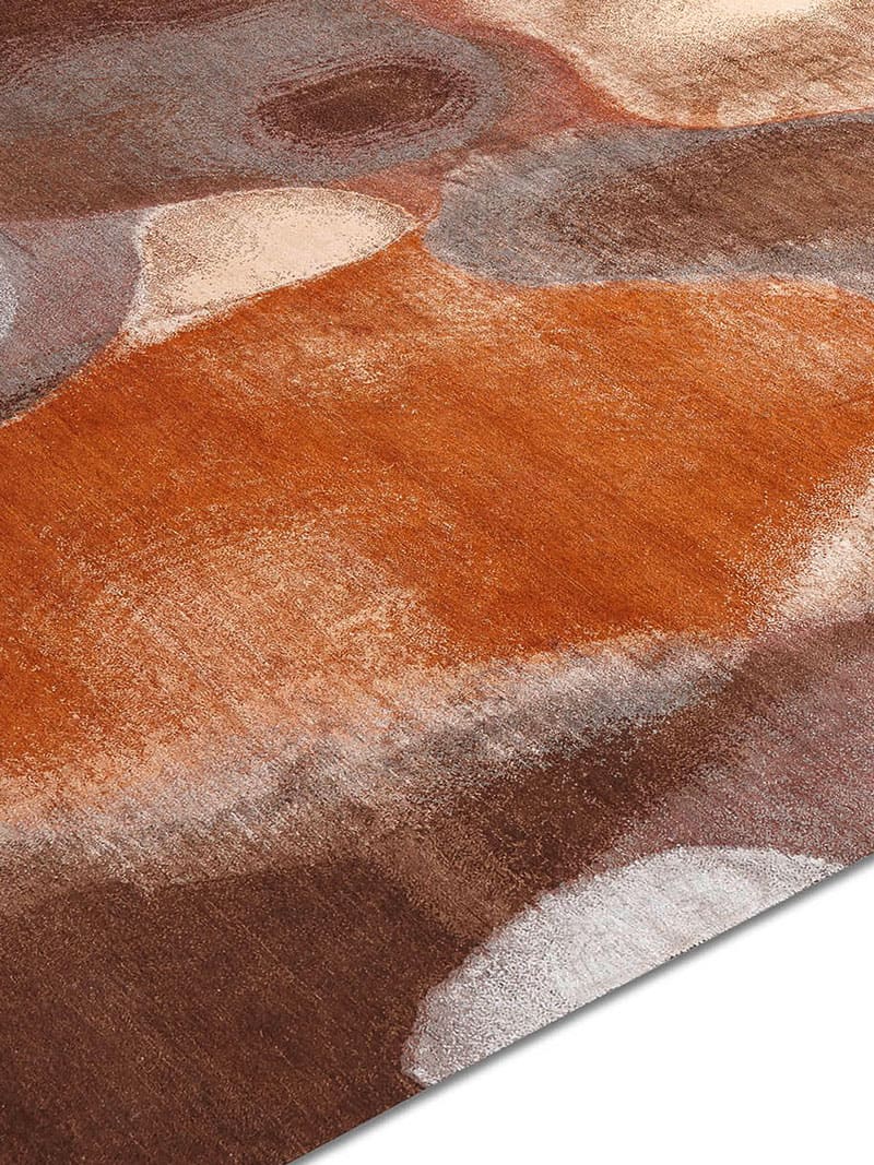 Copper mauve handgemaakt luxe tapijt | Maat: 140 × 210 cm