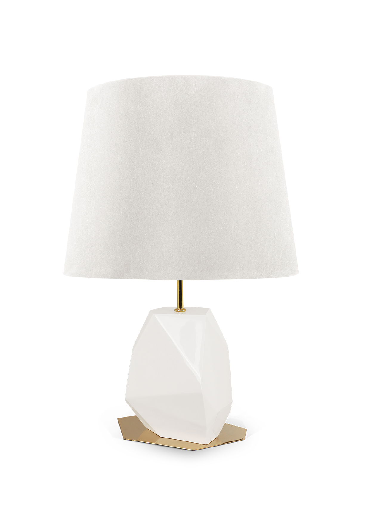 Petite lampe de table Essence blanche