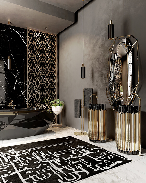 Grand miroir mural Lustre - 7