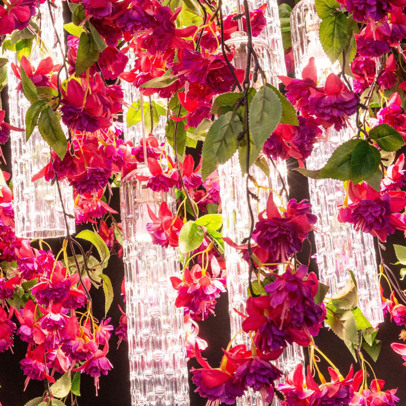 Lustre carré Pink Cascade