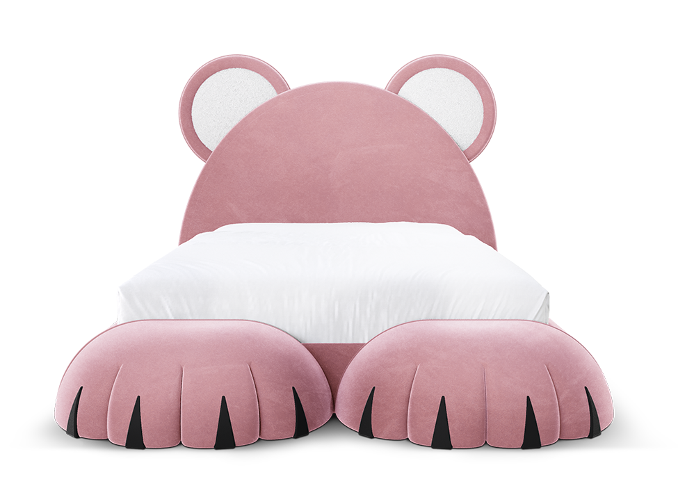 Pluizige welp bed