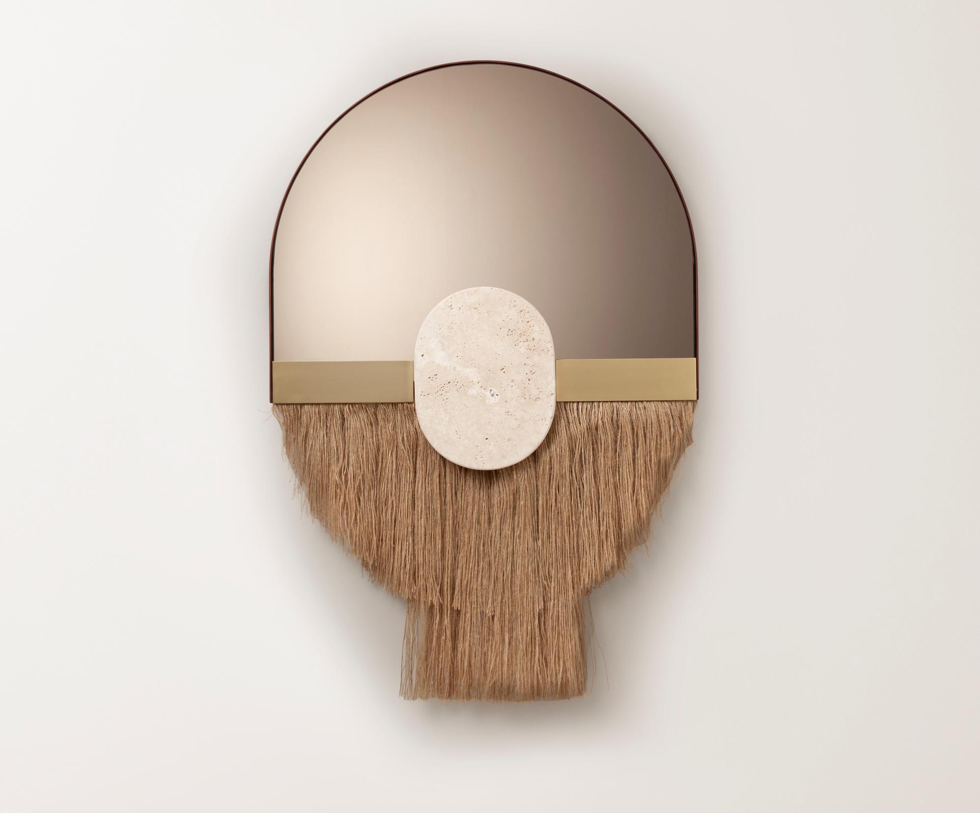 Miroir mural décoratif Souk Ecru Latte