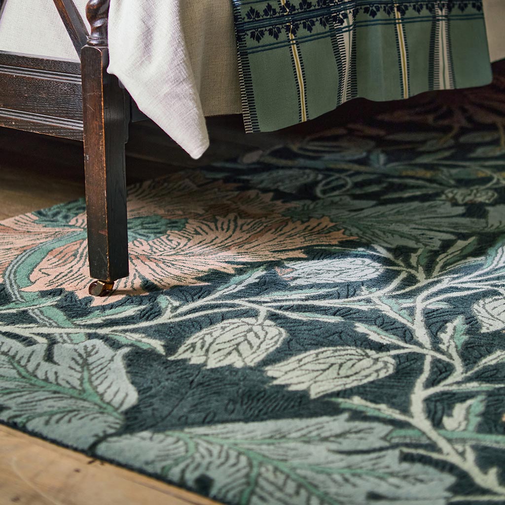Tapis Honeysuckle & Tulip Teal design | Taille: 170 × 240 cm