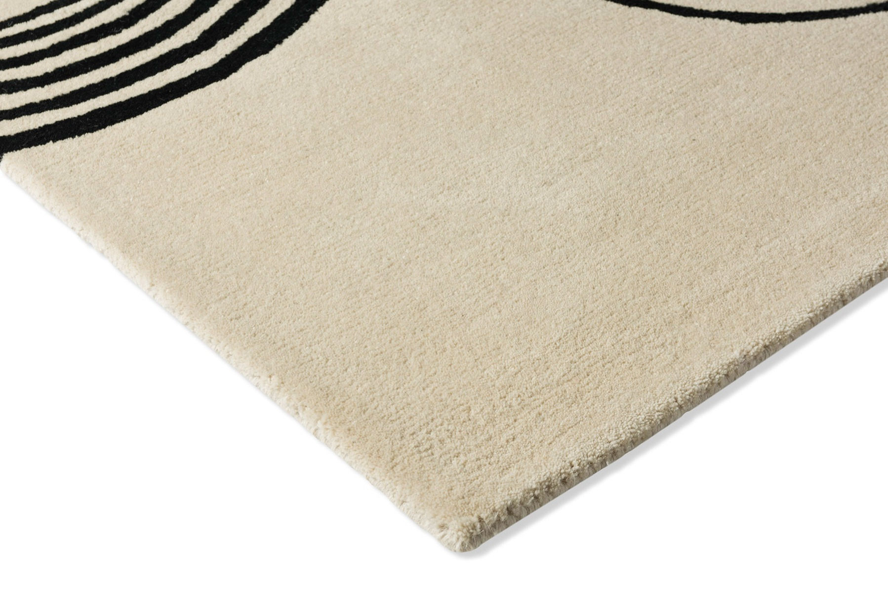 Tapis fait main Decor Flow sable doux tufté
