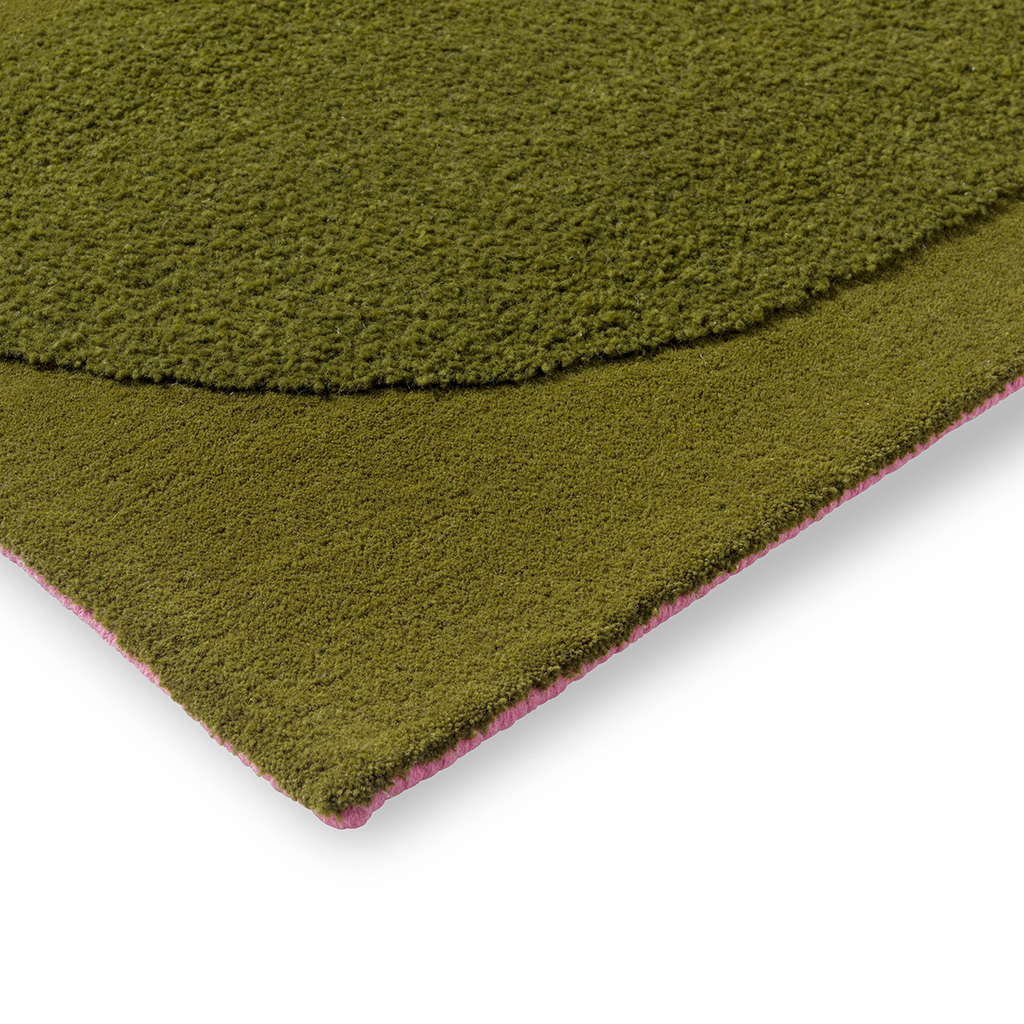 Tapis en laine designer Solid Stem fougère | Taille: 120 × 180 cm