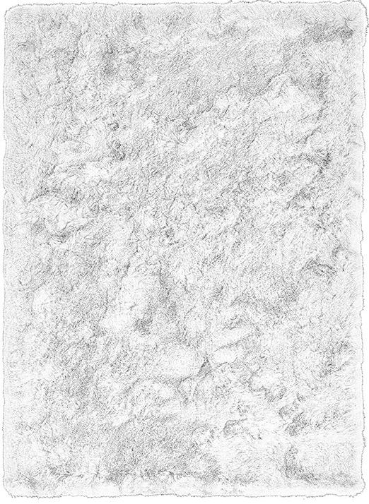 Aster shaggy wit tapijt | Maat: 160 × 240 cm