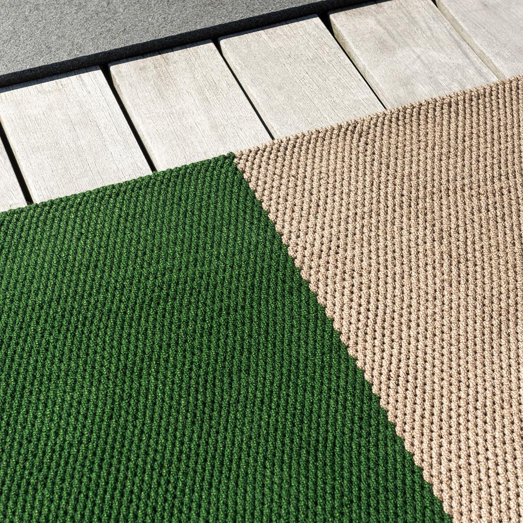 Tapis d’extérieur Deck vert printanier | Taille: 250 × 350 cm