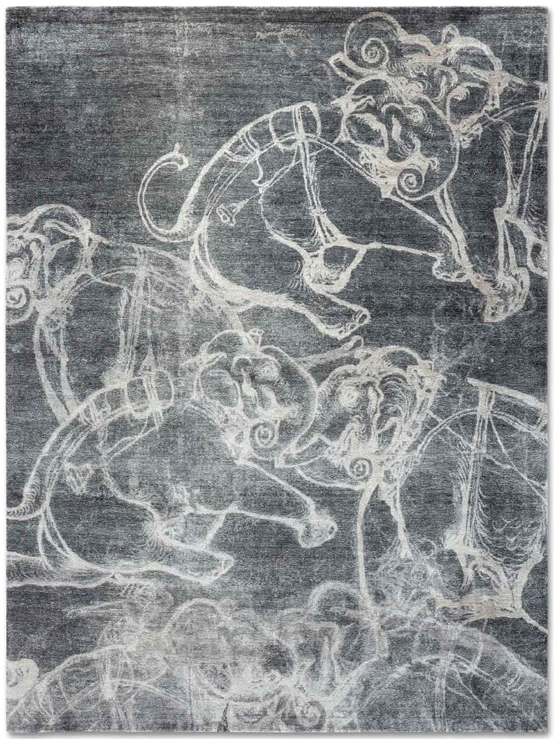 Tapis tissé main Elephants