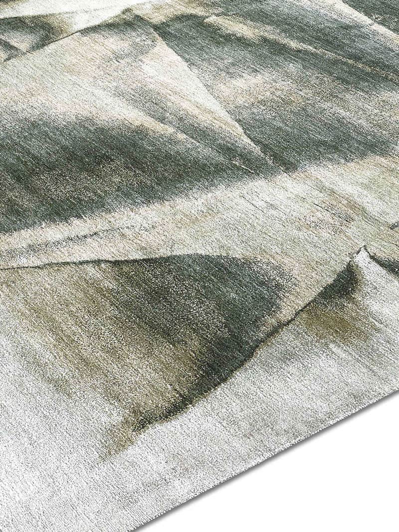 Tapis noué à la main Olive Green