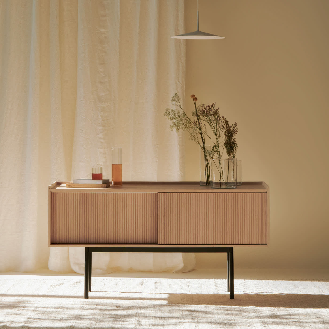Sipario hoog naturel 2-deurs dressoir