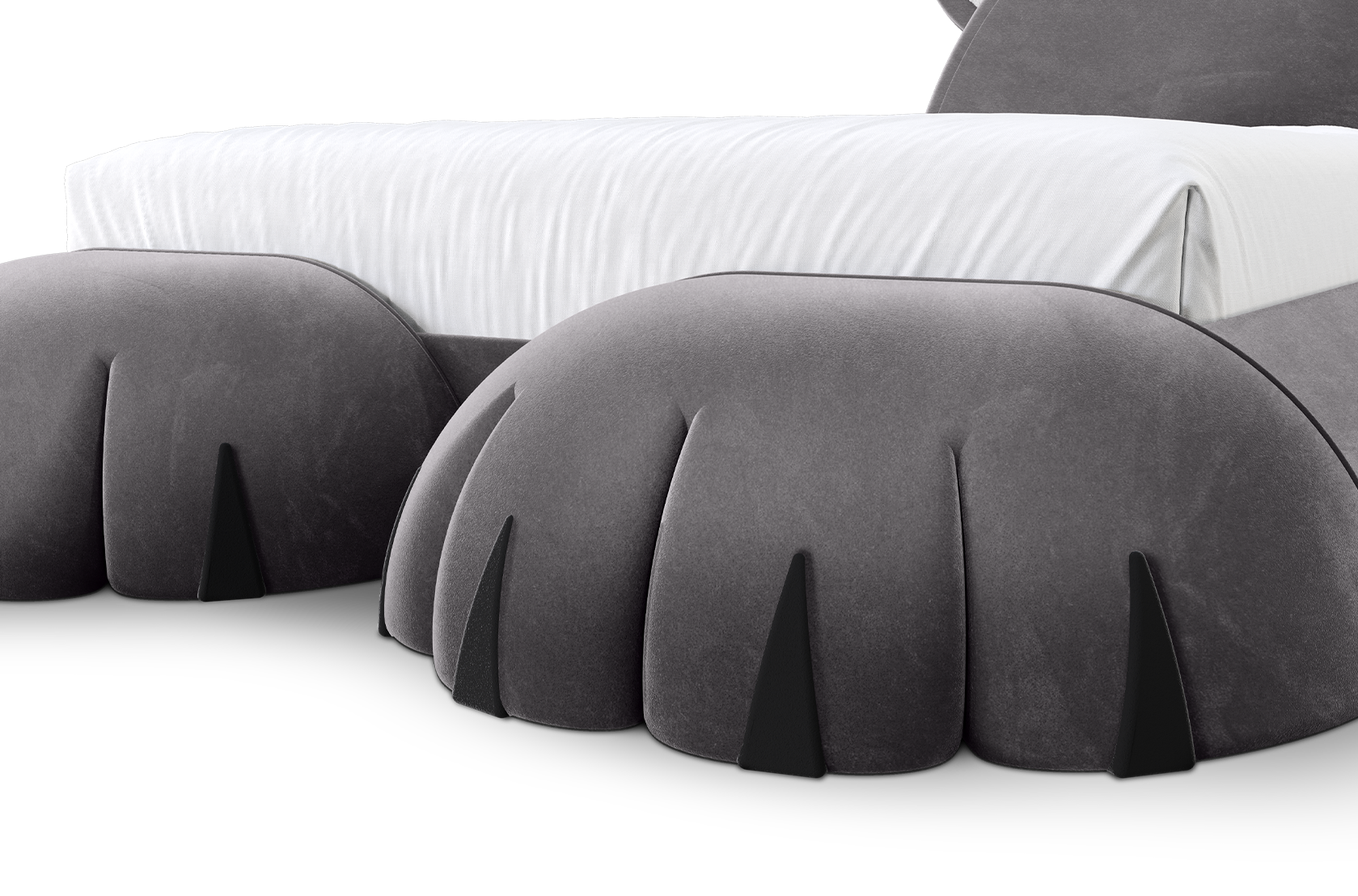 Pluizige welp bed