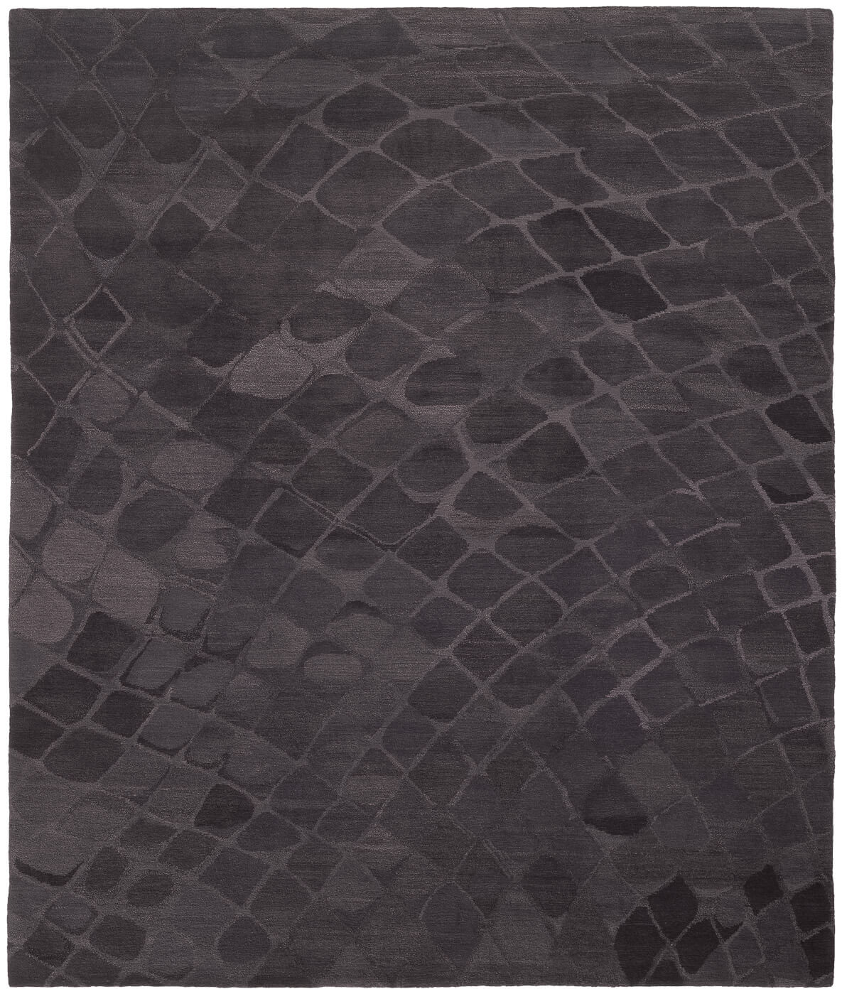 Snake zwart tapijt | Maat: 200 × 300 cm