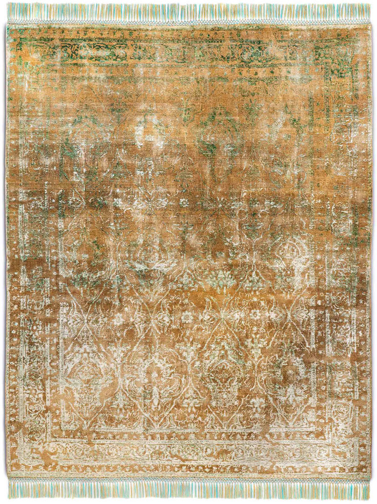Tapis de luxe fait main Rajasthan Zero Pile | Taille: 170 × 240 cm