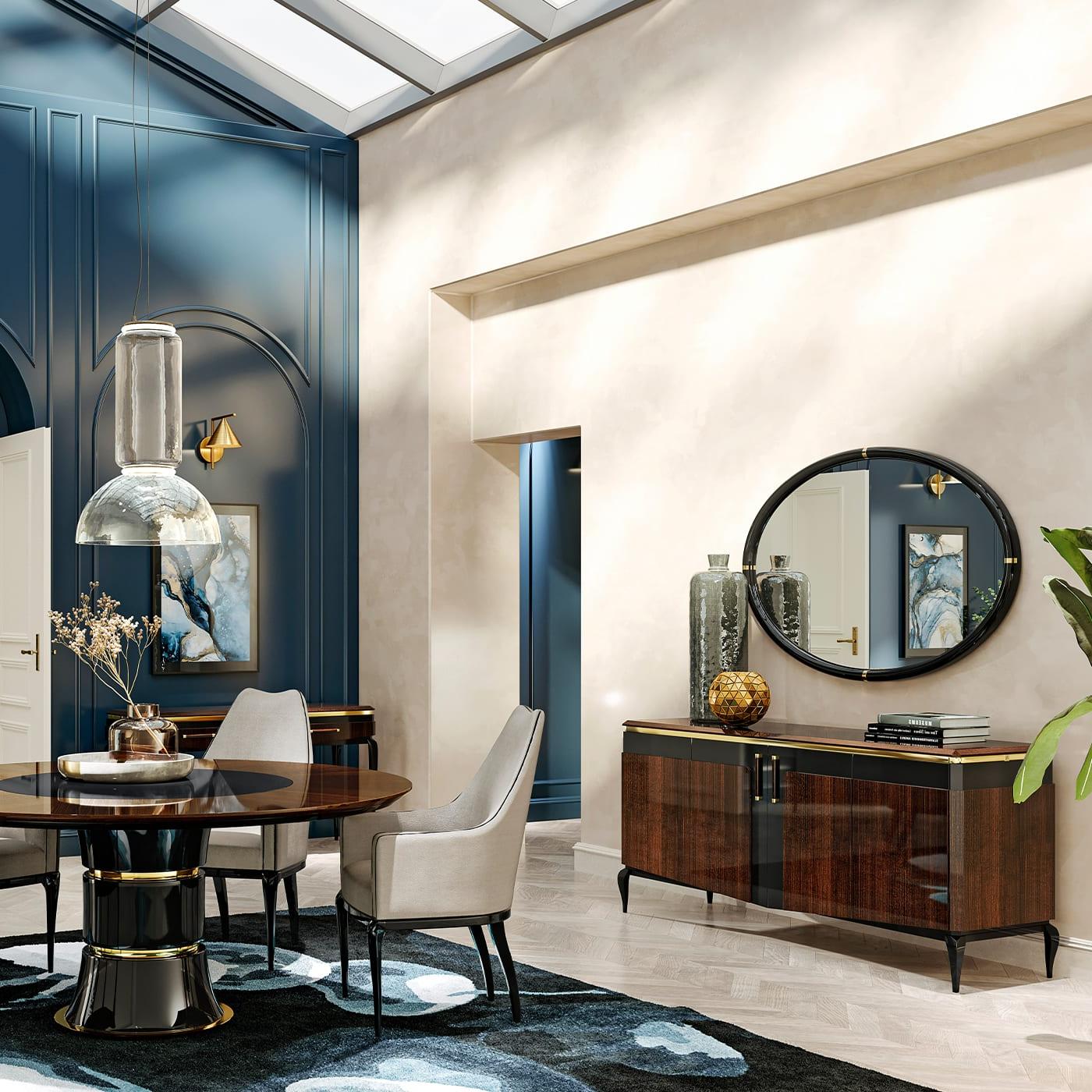 Table à manger ronde artisanale | Configuration: Zonder draaiplateau Table à manger ronde artisanale | Configuration: Zonder draaiplateau