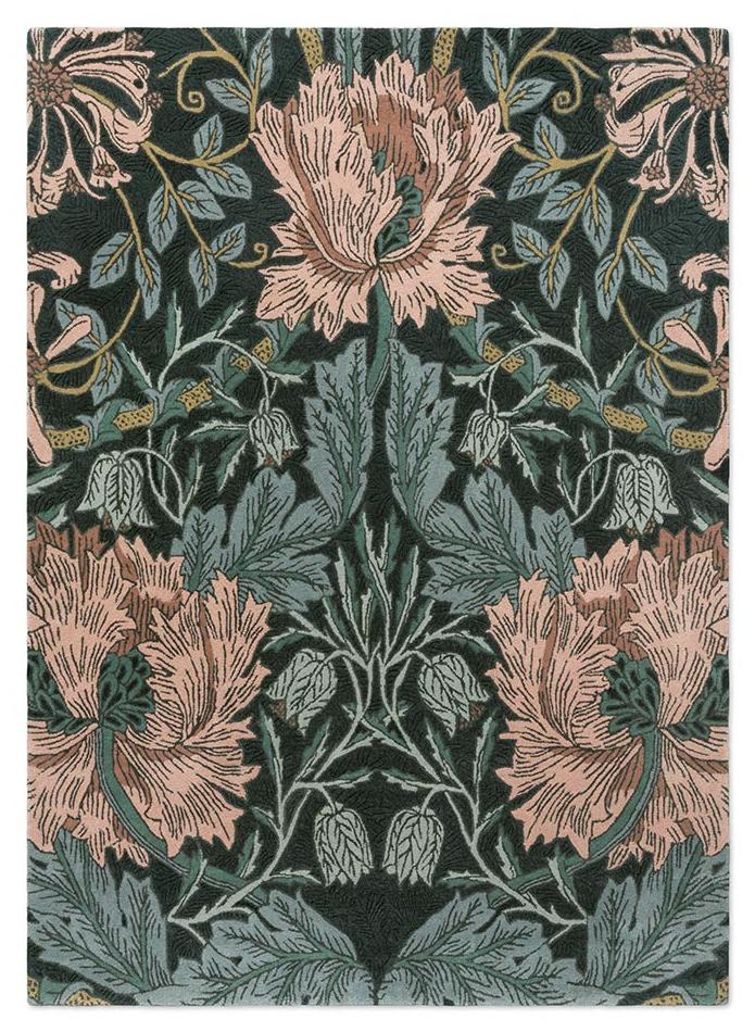 Tapis Honeysuckle & Tulip Teal design | Taille: 170 × 240 cm