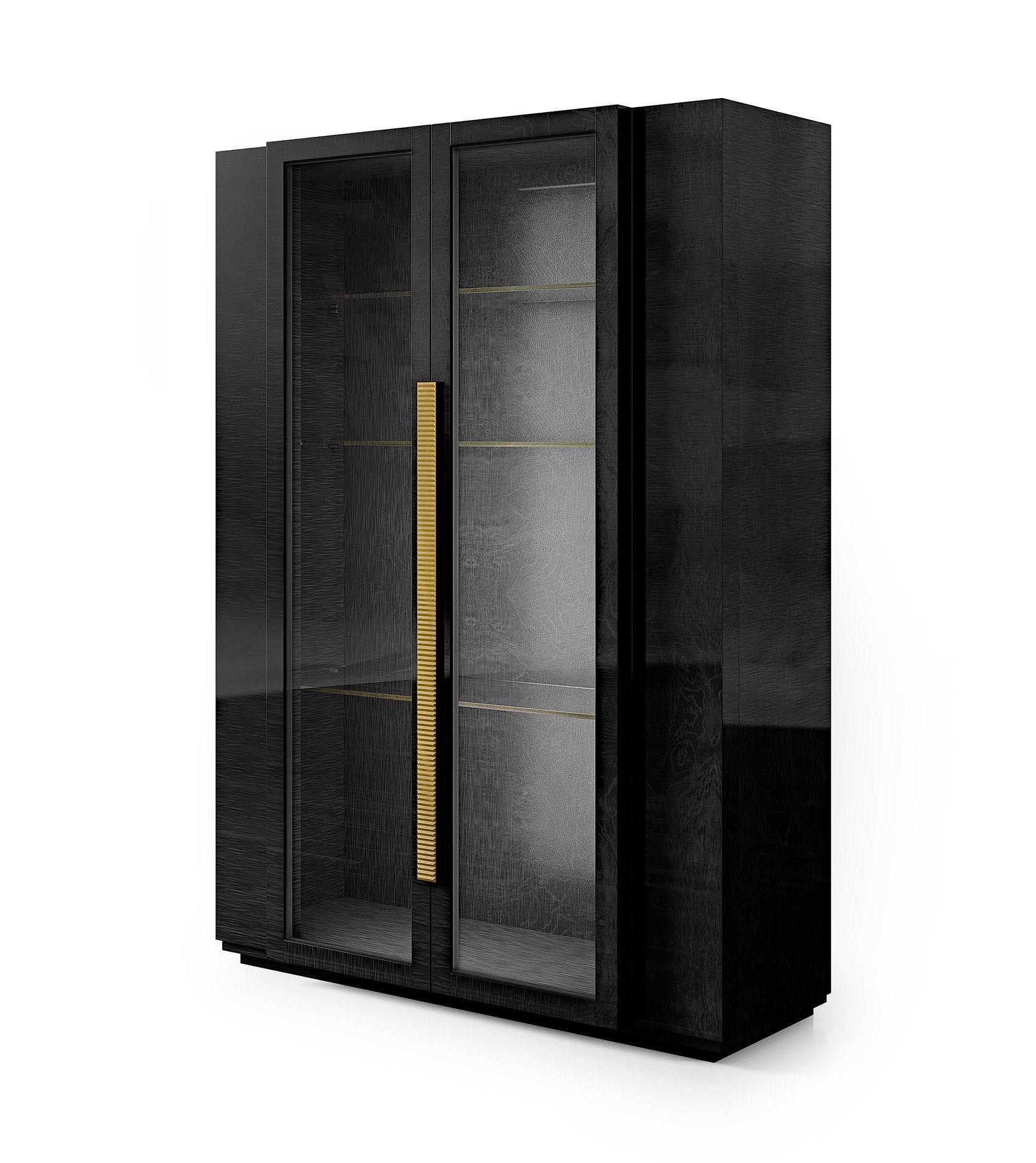Vitrine noire de luxe