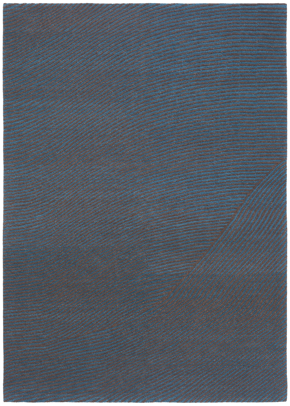 Waveline 2 blauw tapijt | Maat: 300 × 400 cm