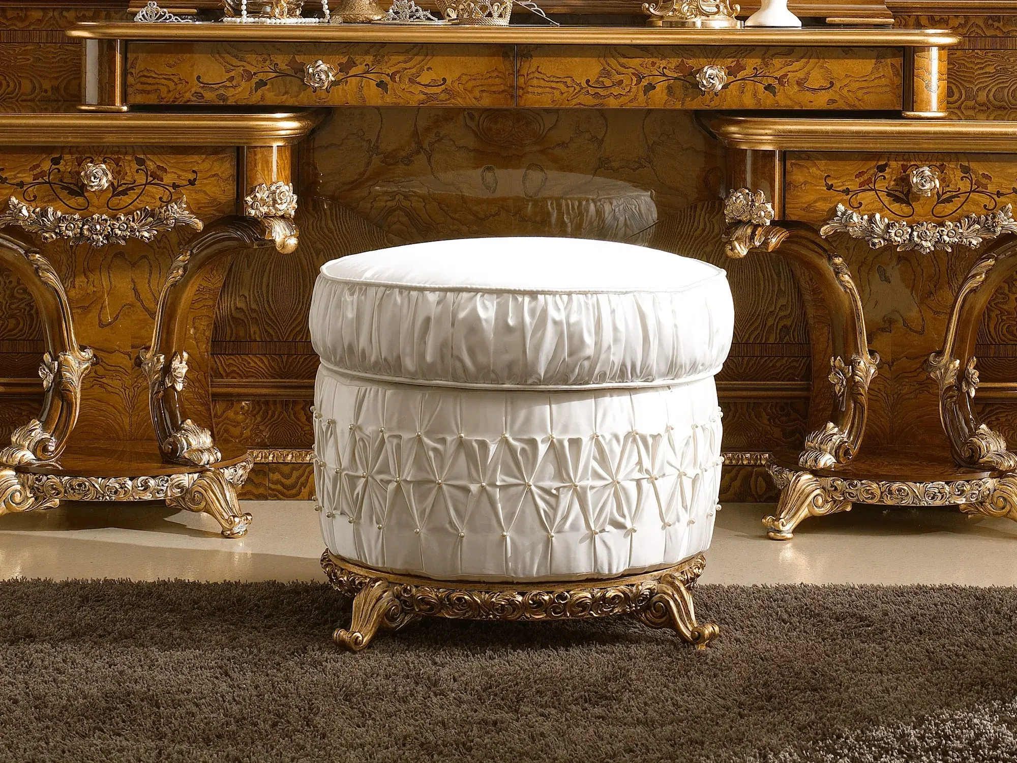 Pouf italien rond