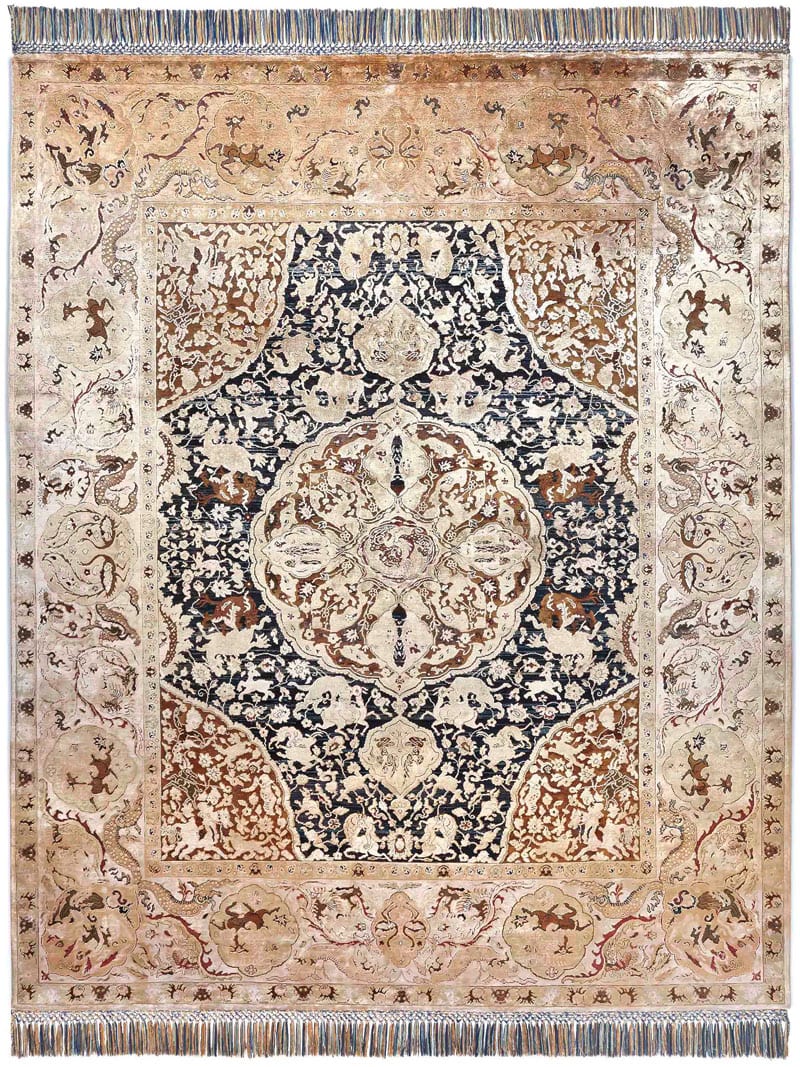 Tapis de luxe noué à la main Gold