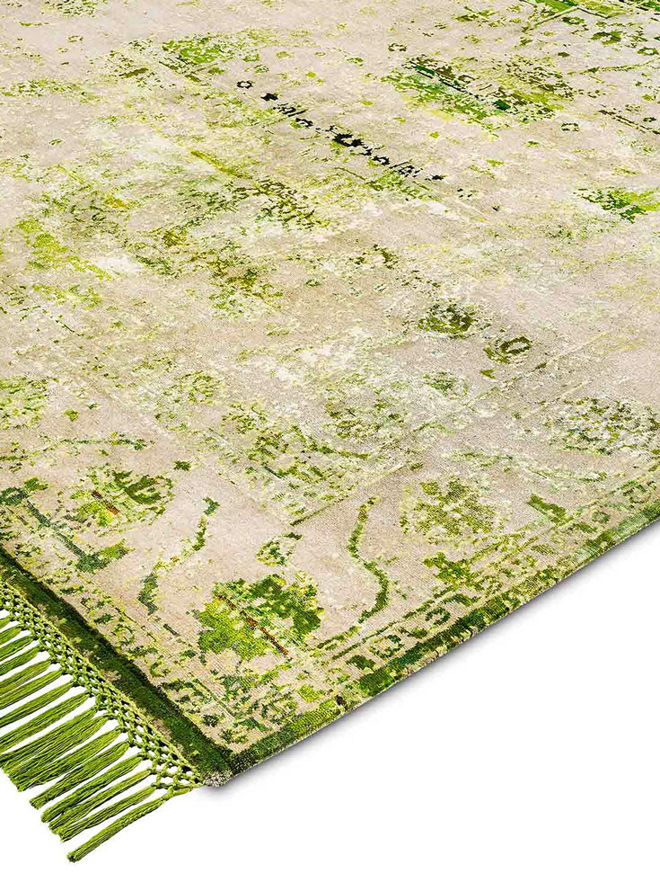 Eco groen luxe vloerkleed | Maat: 305 × 427 cm